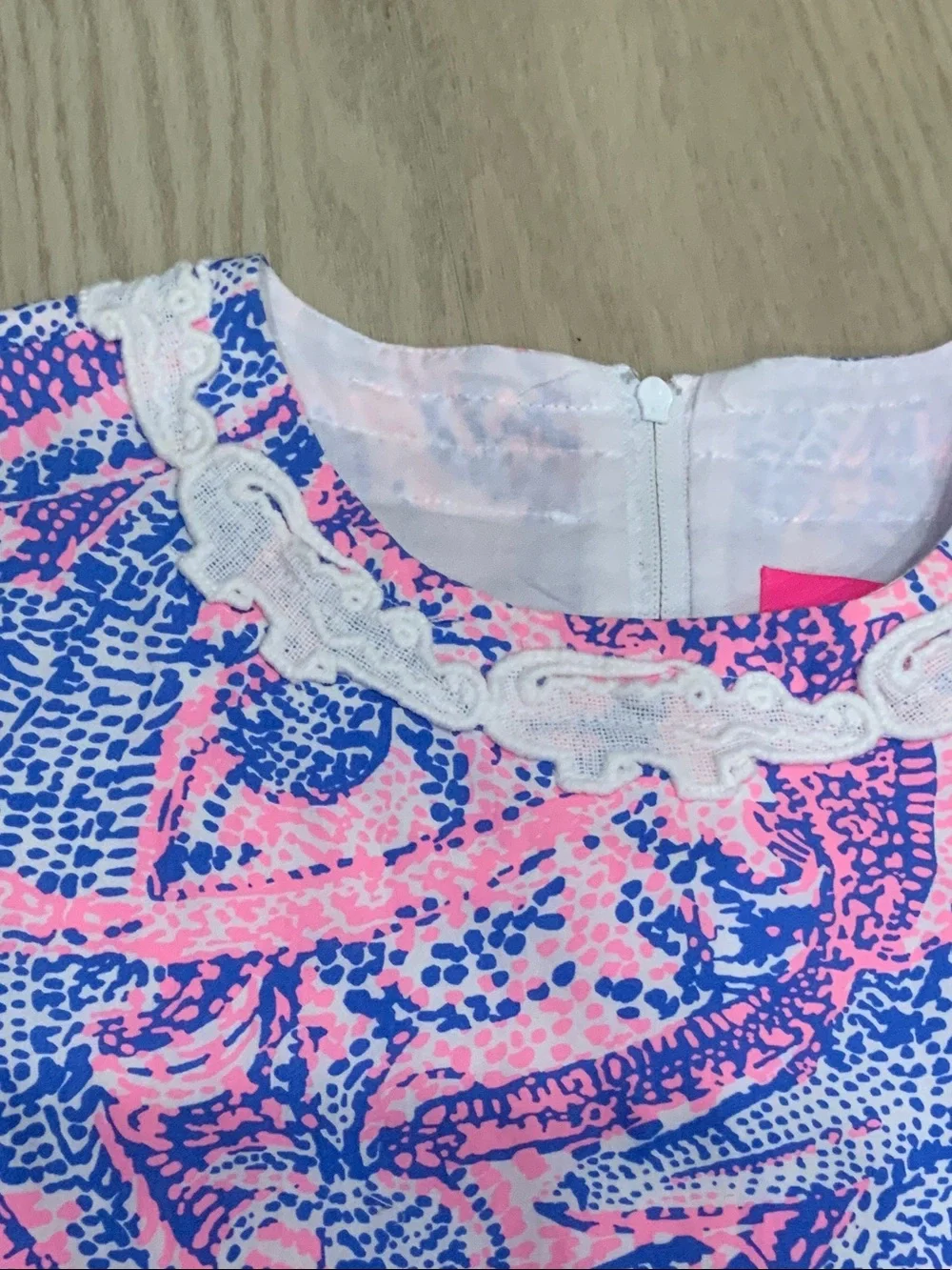 Lilly Pulitzer Pink and Blue Paisley Shift Dress